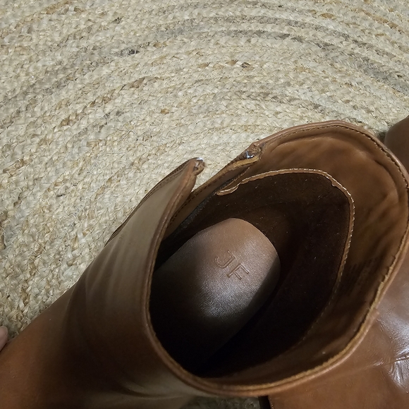 Brown Ankle Boots with Chunky Heel - Picture 5 of 7